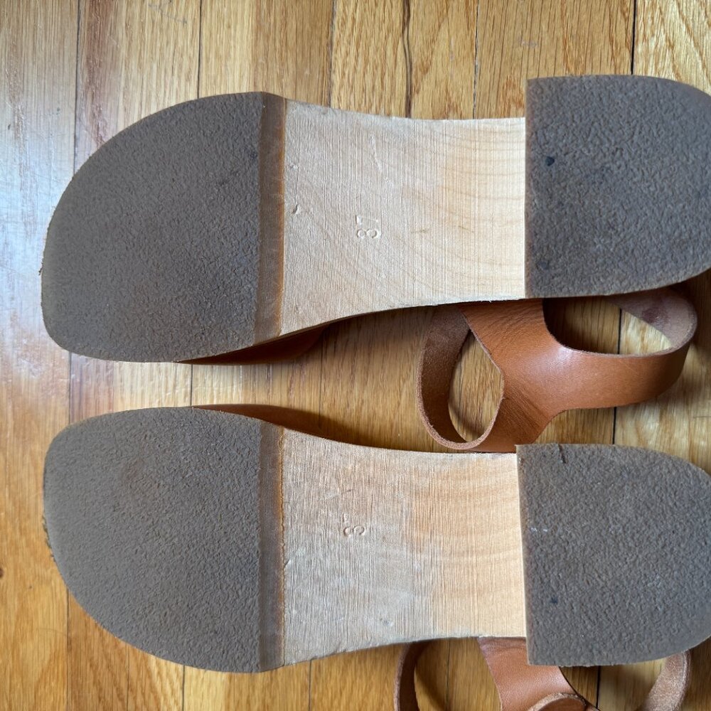 Swedish Hasbeens Covered Sandal Clog  - Nature - 37 - Picture 7 of 10